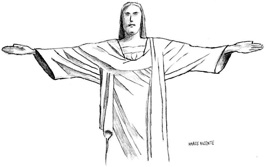Christ The Redeemer Drawing Pic