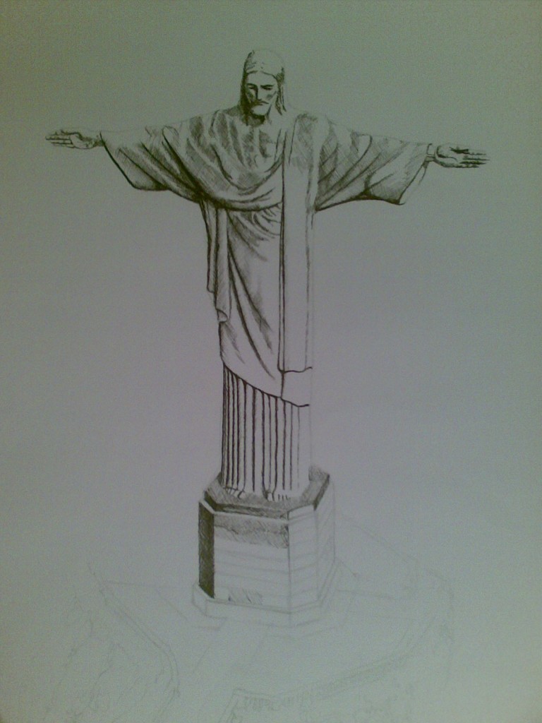 Christ The Redeemer Image Drawing