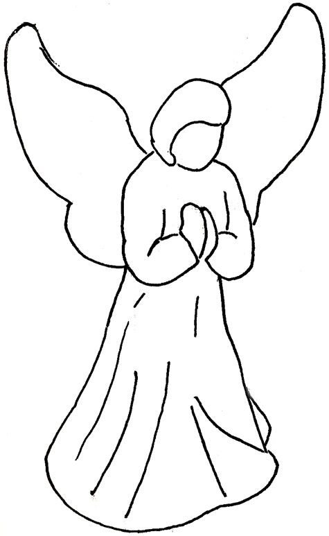 Christmas Angel Drawing Pic