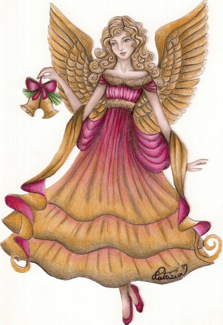 Christmas Angel Drawing Picture