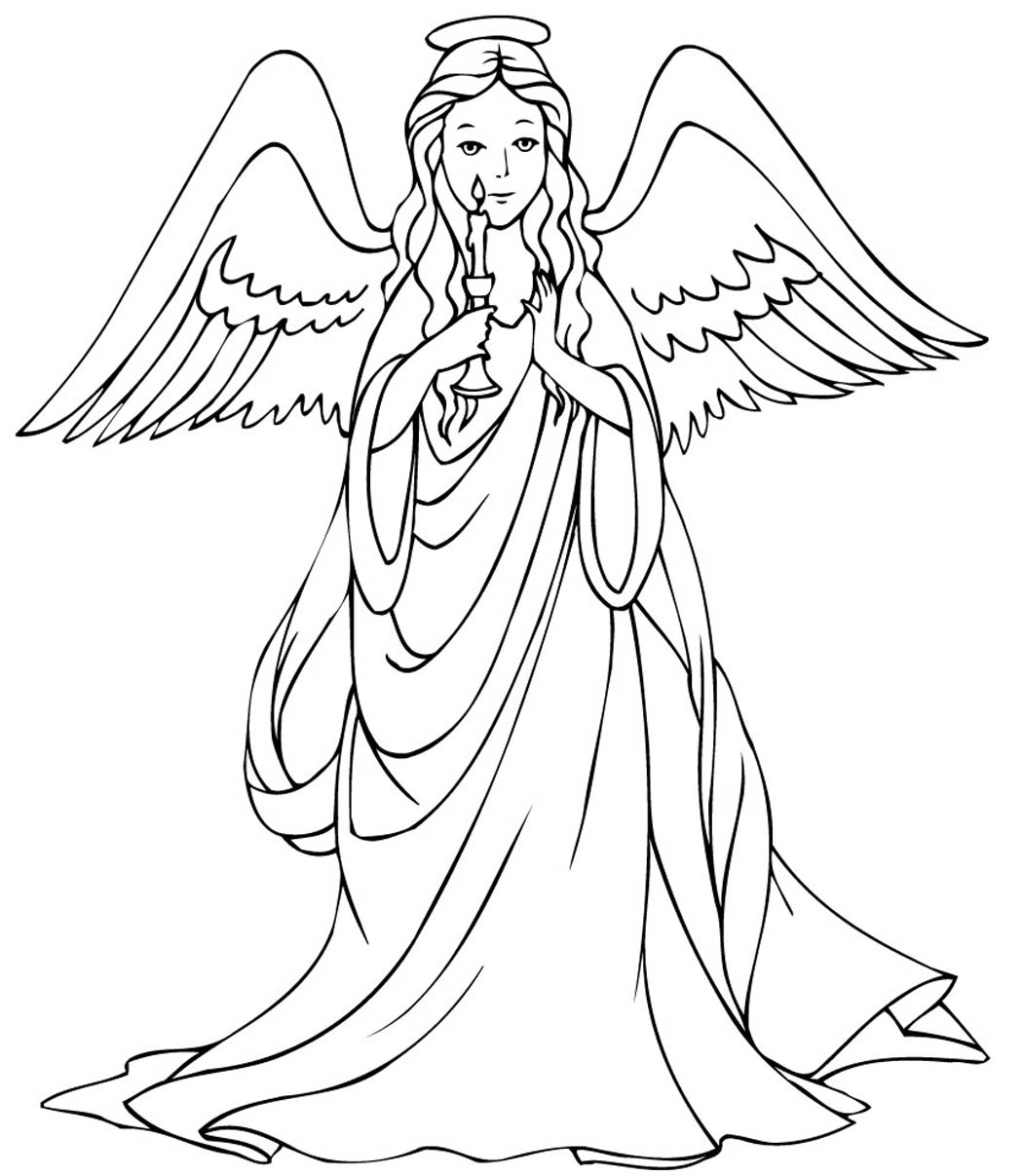 Christmas Angel Pic Drawing