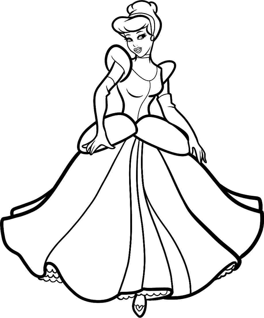 Cinderella Image Drawing