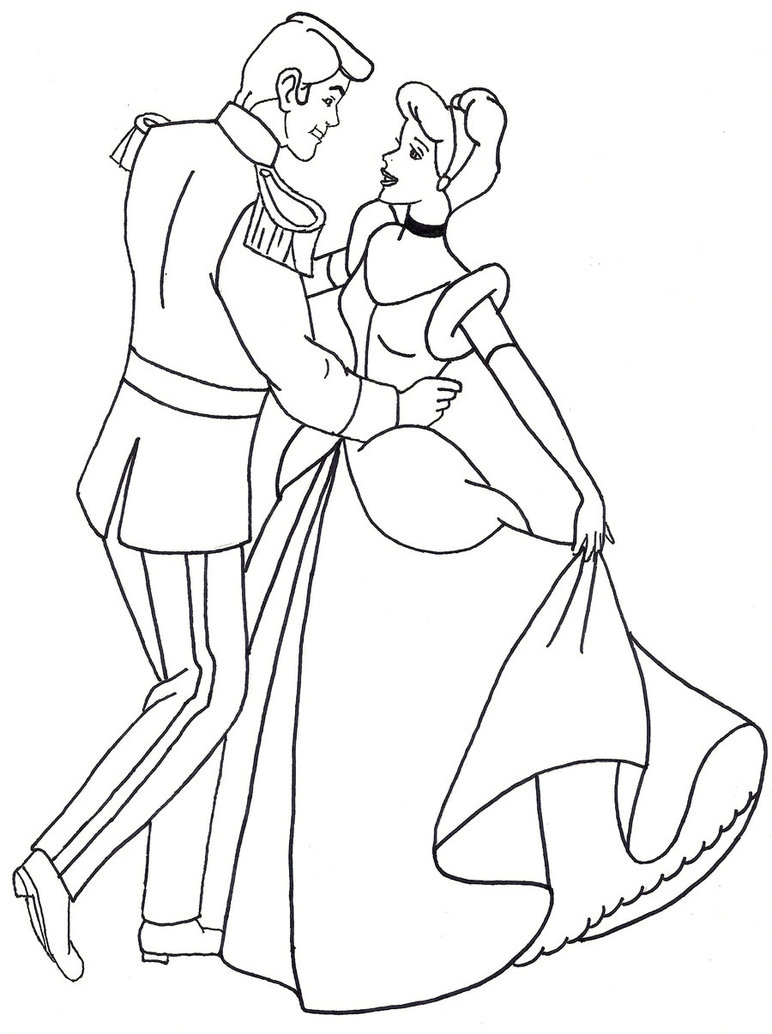 Cinderella Picture Drawing