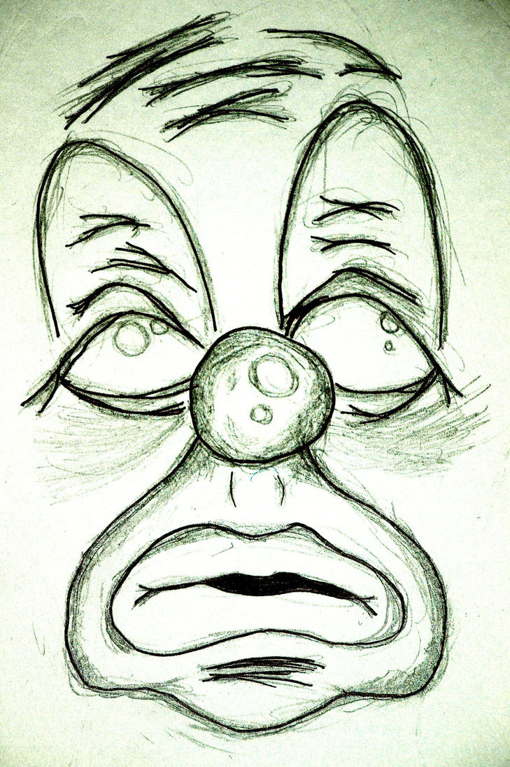 Sad Clown Drawings In Pencil ~ Sad Clown Drawing At Getdrawings ...
