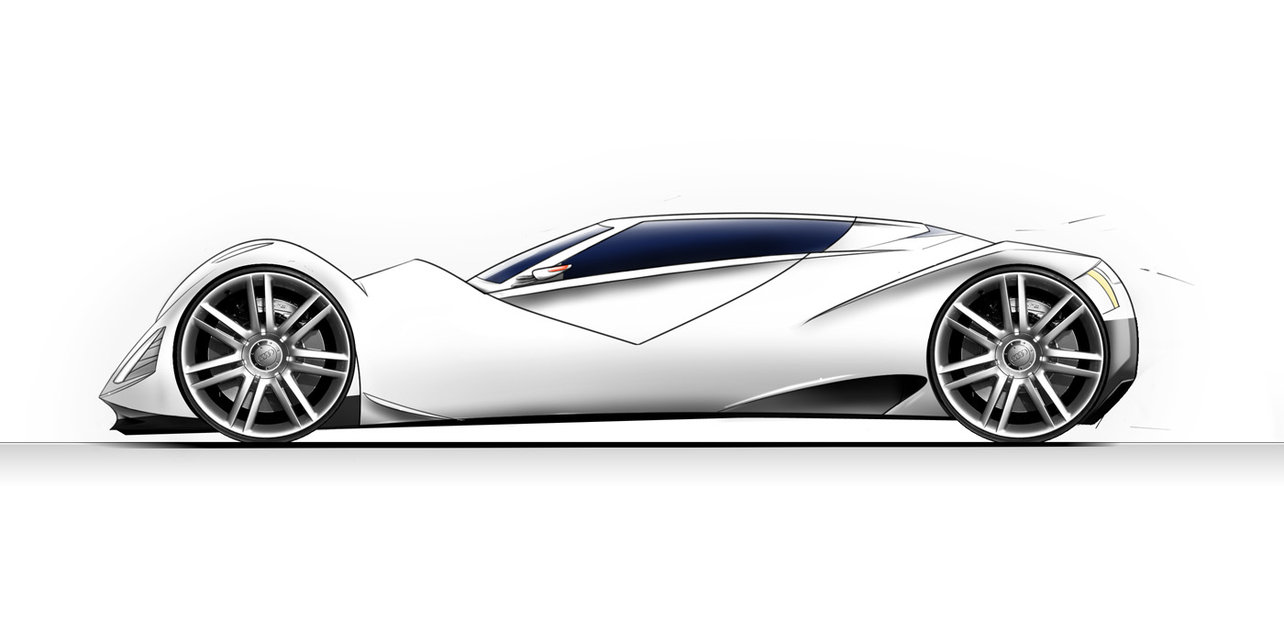 Concept Car Photo Drawing