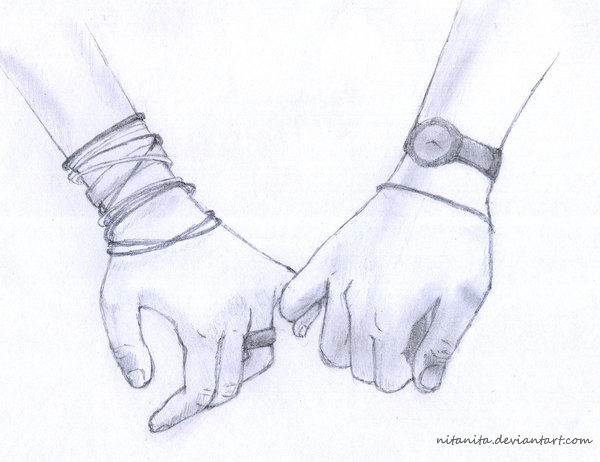Couple Holding Hands Sketch