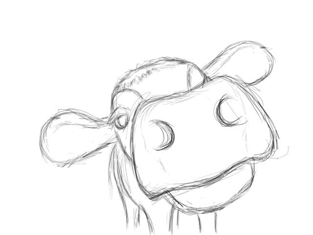 Cow Picture Drawing
