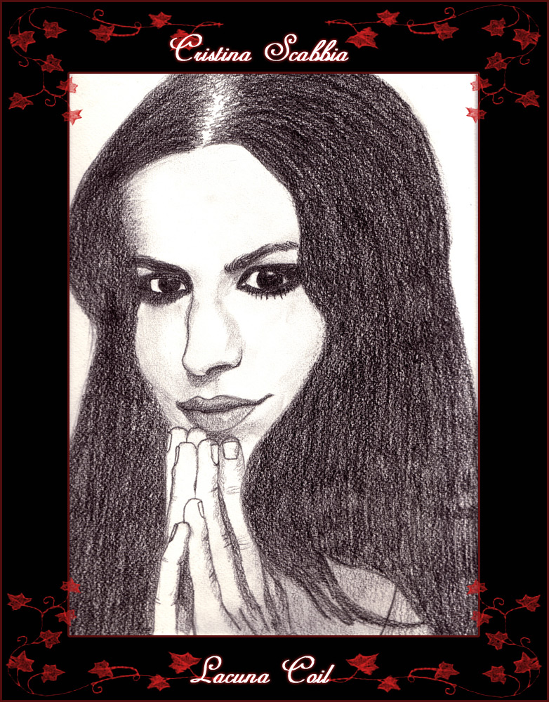 Cristina Scabbia Photo Drawing