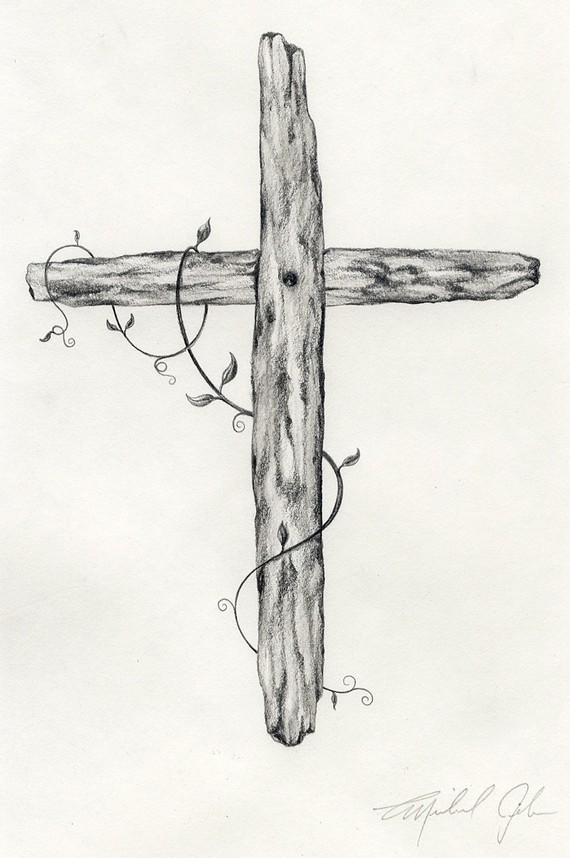 Cross Beautiful Image Drawing