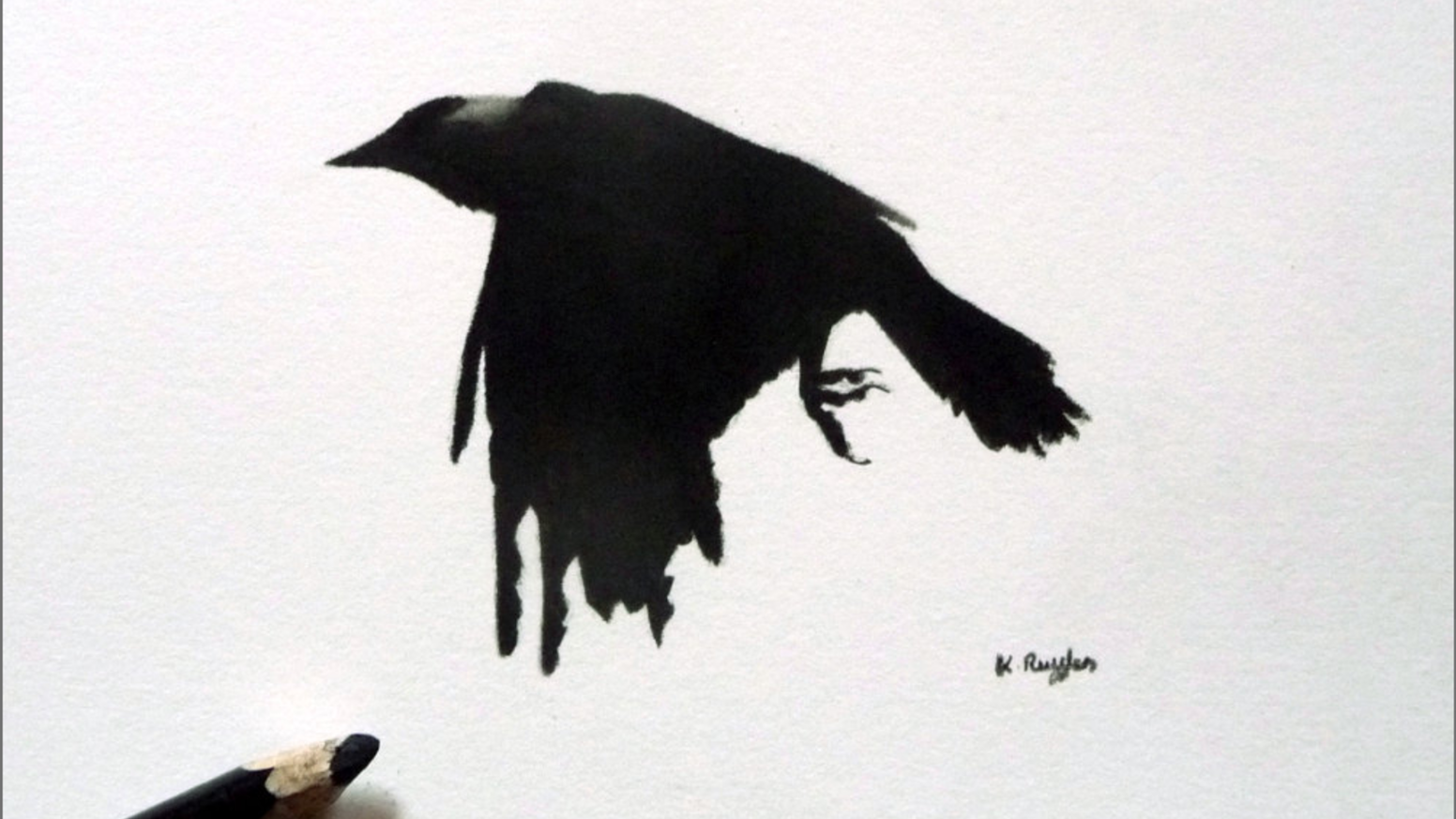 Crow Drawing Pic