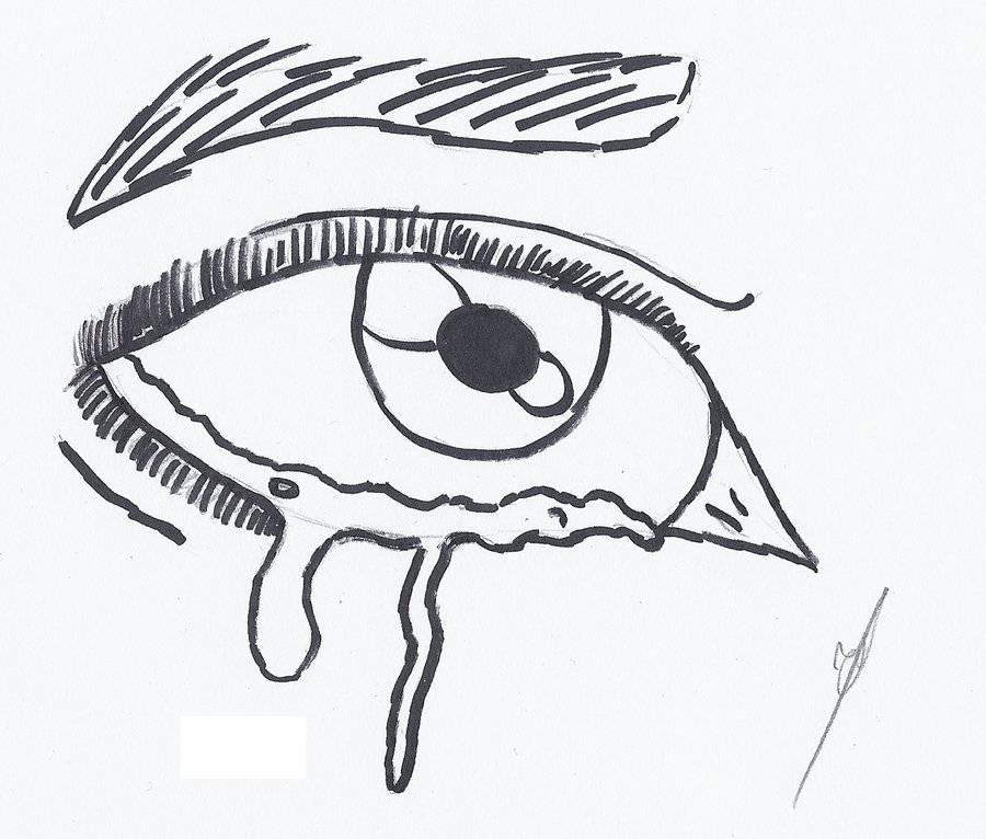 Tearing eye | All Drawing | Drawing | Pixoto
