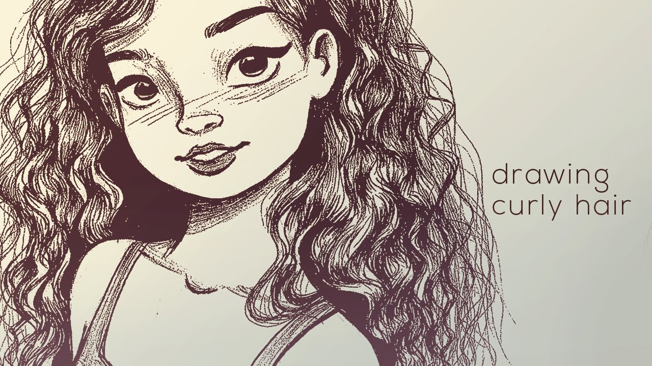 Curly Hair Amazing Drawing