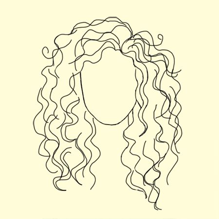 Curly Hair Art - Drawing Skill