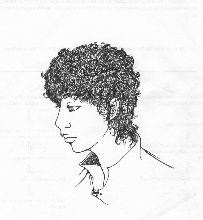 Curly Hair Photo Drawing