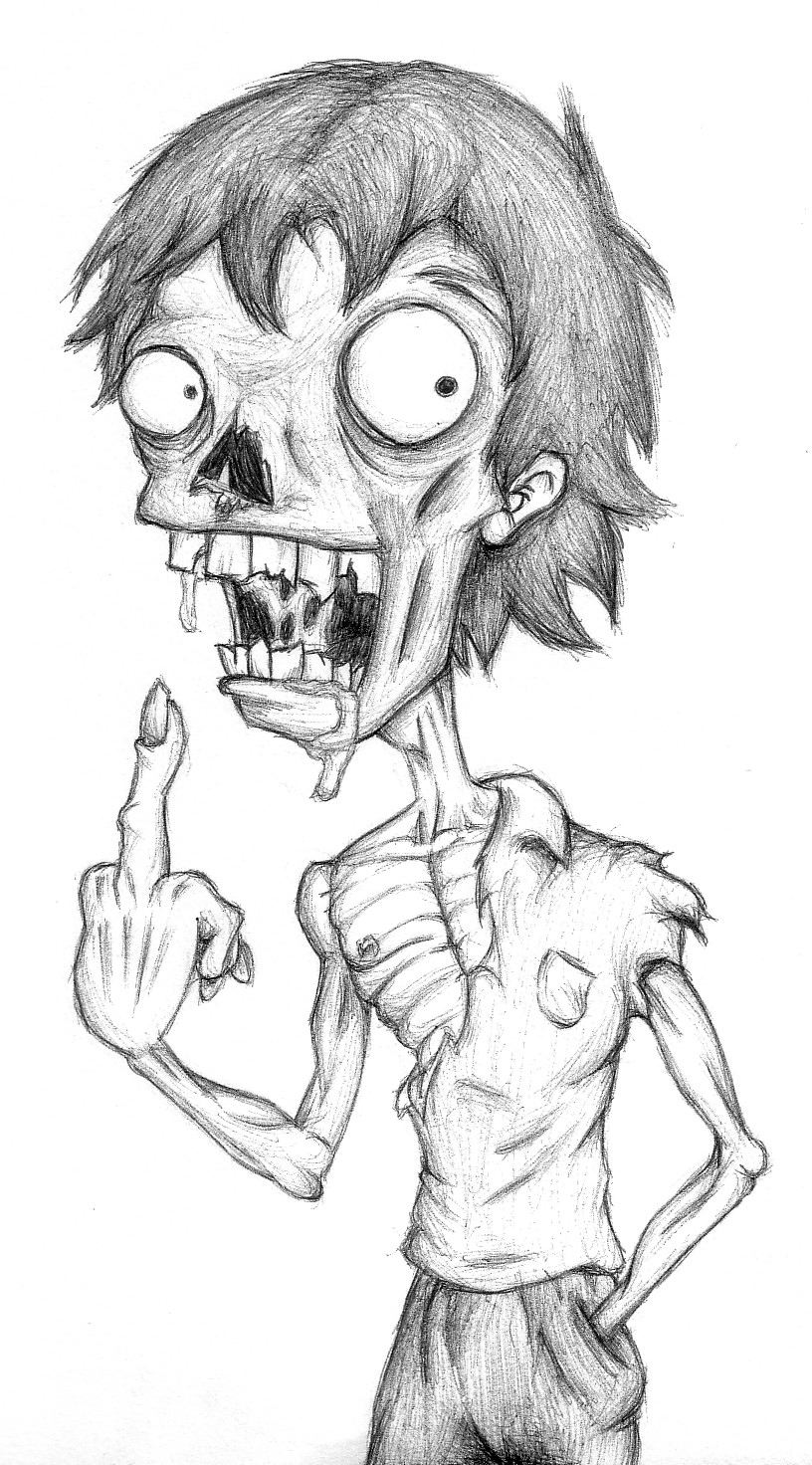 Cute Zombie Beautiful Image Drawing