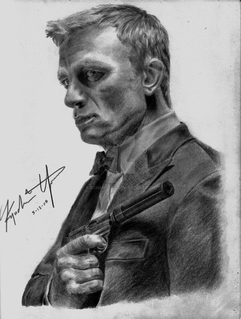 Daniel Craig Image Drawing