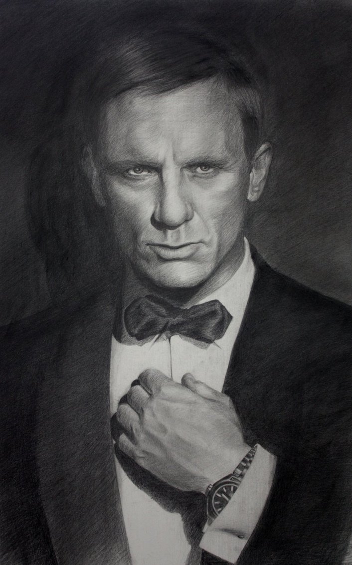 Daniel Craig Picture Drawing