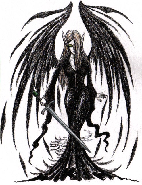 Dark Angel Photo Drawing