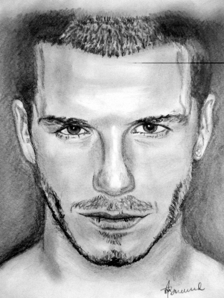 David Beckham Realistic Drawing