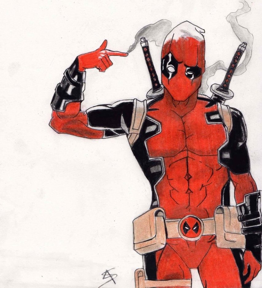 Deadpool Picture Drawing