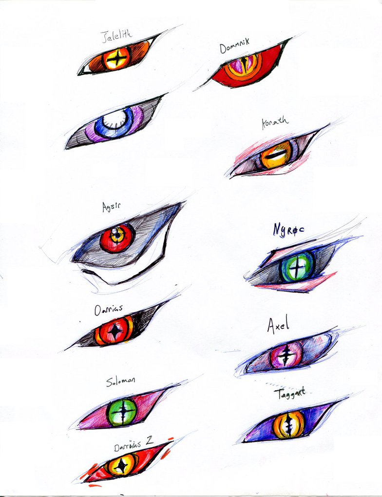 Demon Eyes Best Drawing - Drawing Skill