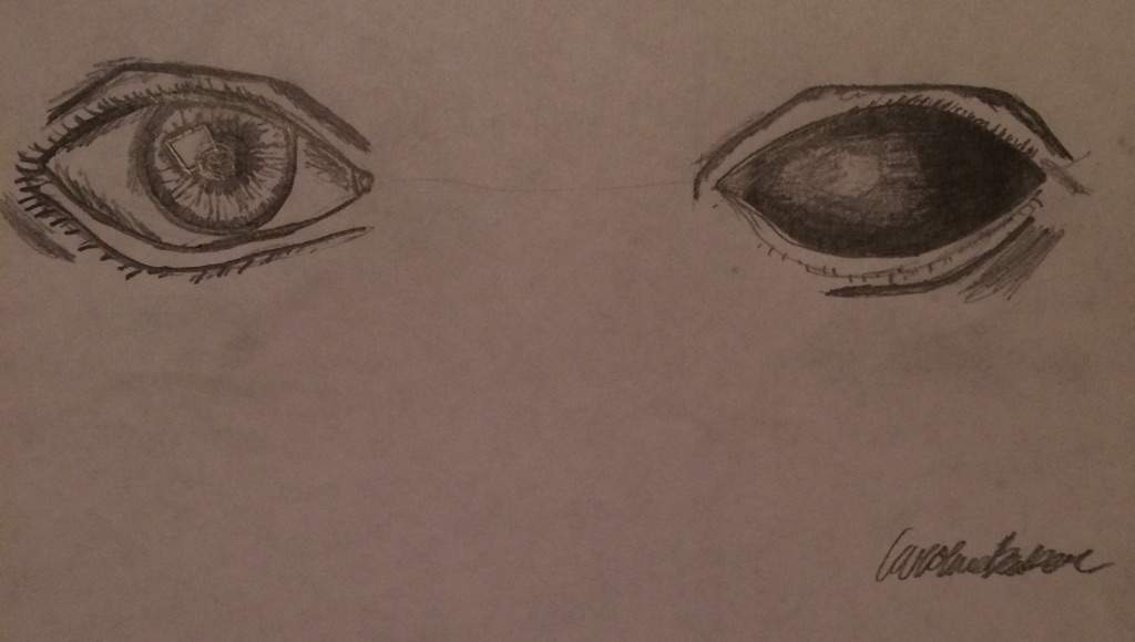 Demon Eyes Drawing