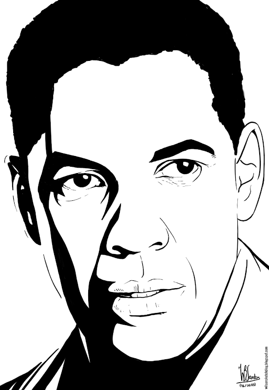 Denzel Washington Picture Drawing