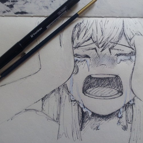 Depressed Girl Drawing Creative Art