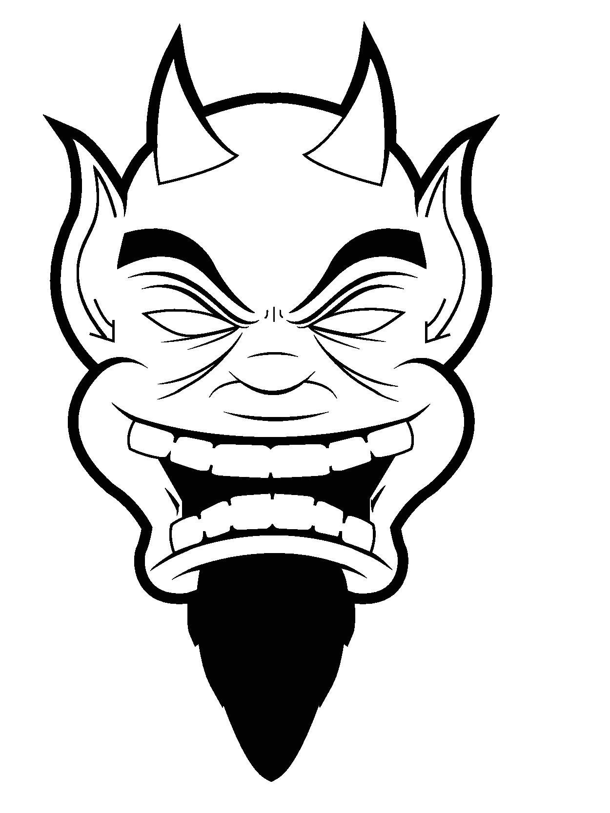 Devil Head Photo Drawing