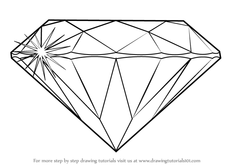 Diamond Beautiful Image Drawing
