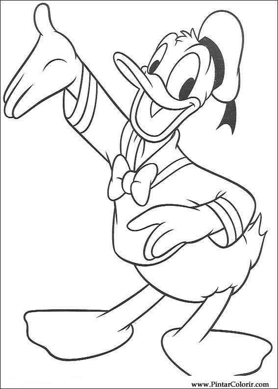 Donald Duck High-Quality Drawing