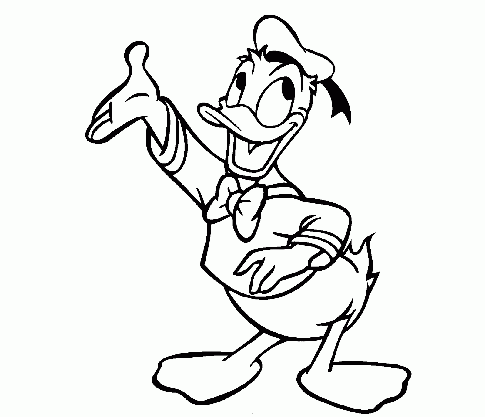 Donald Duck Image Drawing