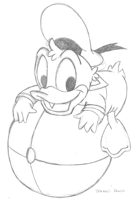 Donald Duck Photo Drawing