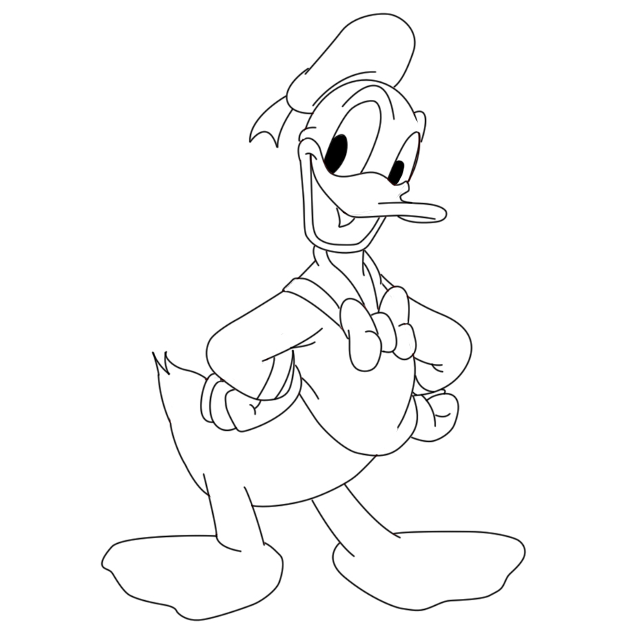 Donald Duck Picture Drawing