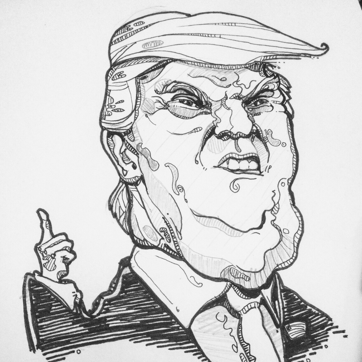 Donald Trump Picture Drawing