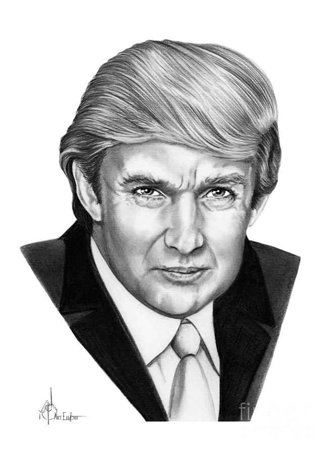 Donald Trump Realistic Drawing