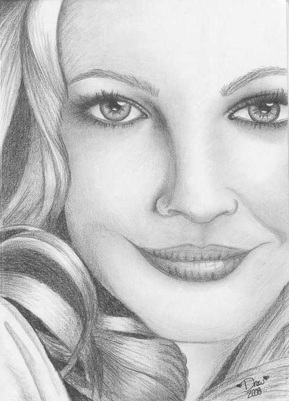 Drew Barrymore Pic Drawing
