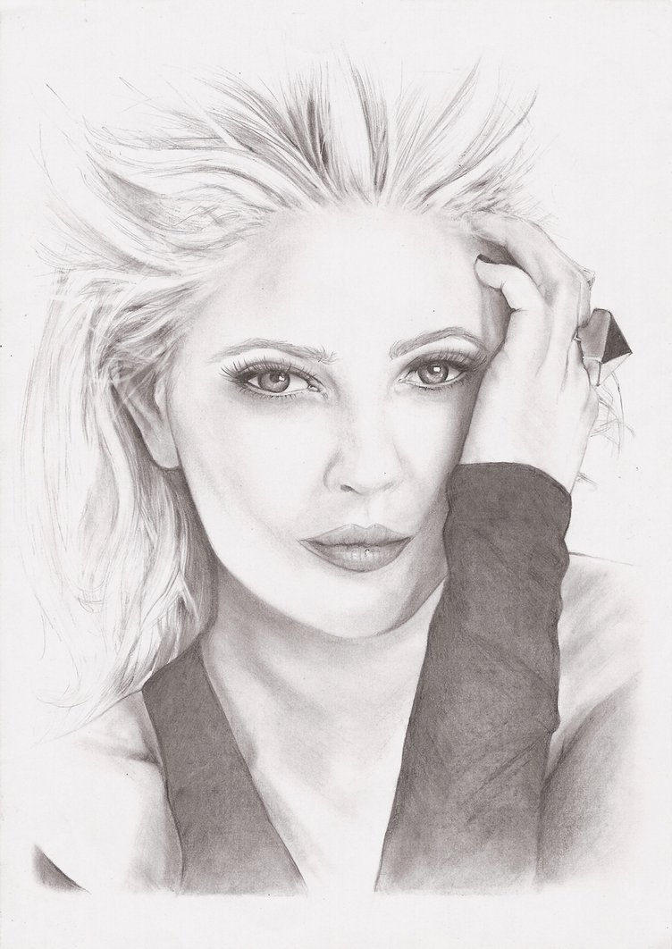 Drew Barrymore Picture Drawing