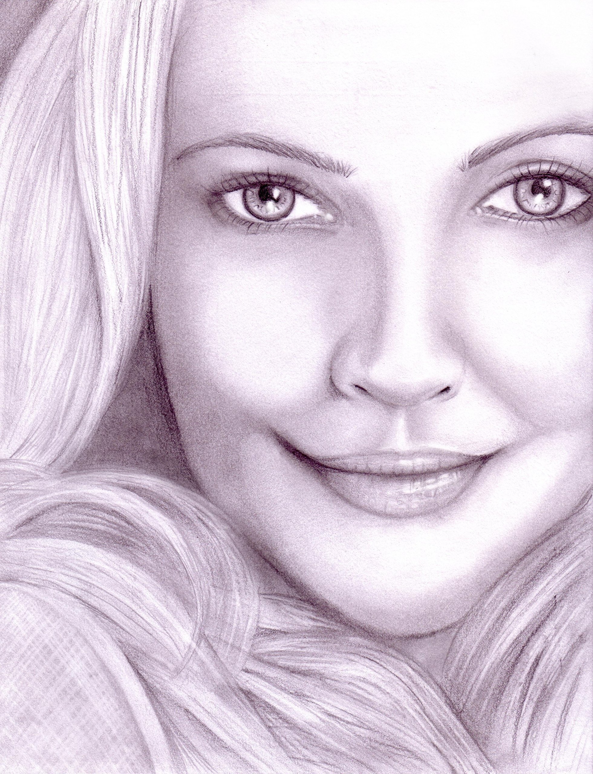 Drew Barrymore Realistic Drawing