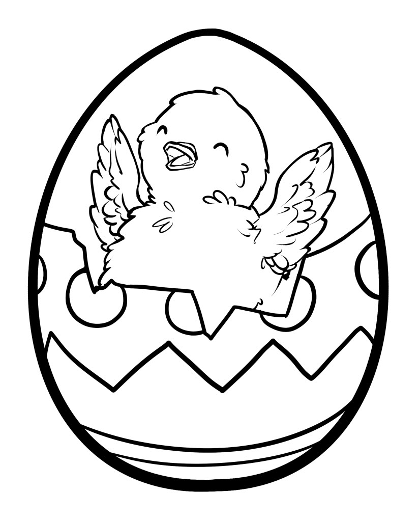 Easter Eggs High-Quality Drawing