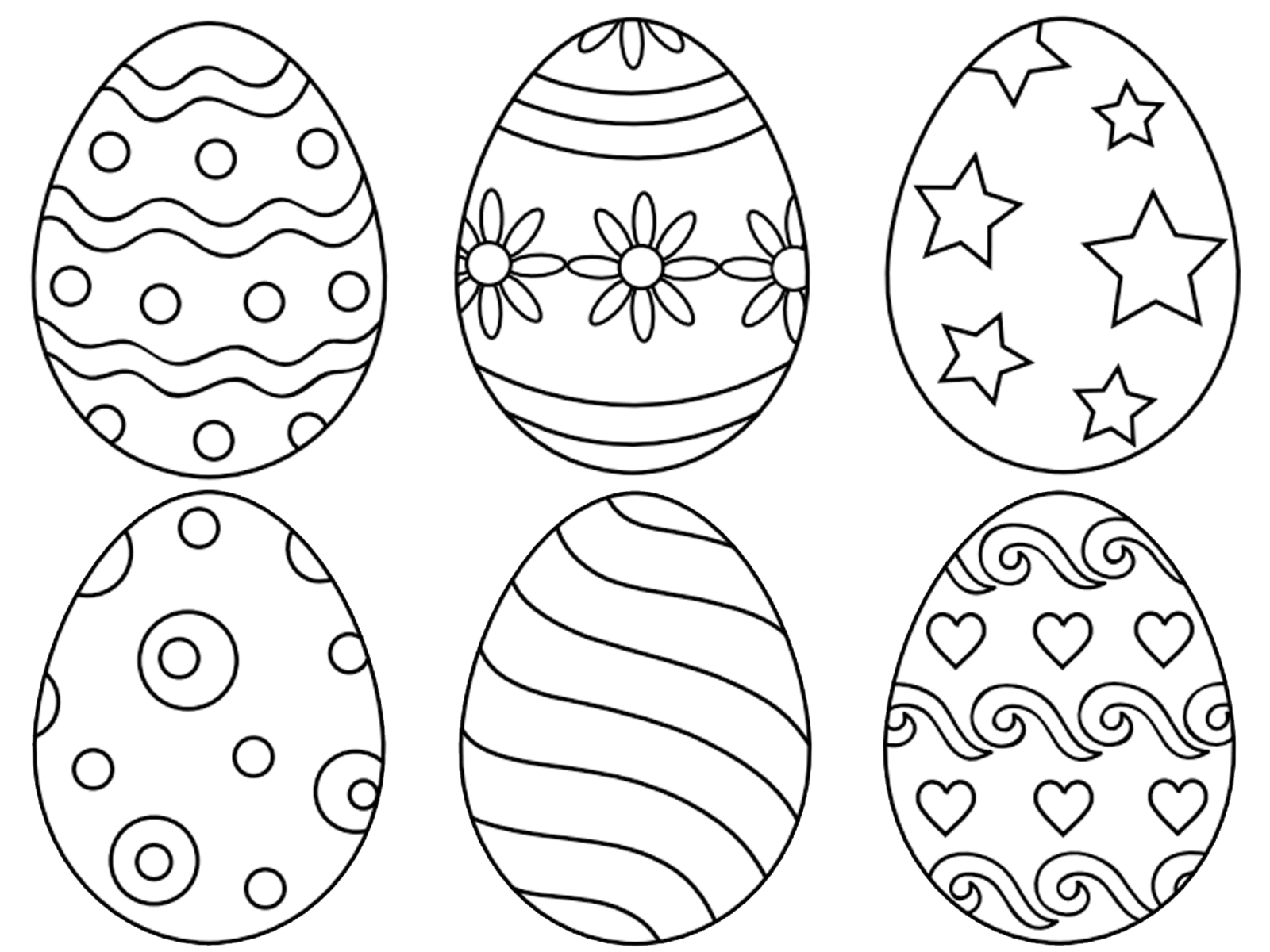 Easter Eggs Realistic Drawing