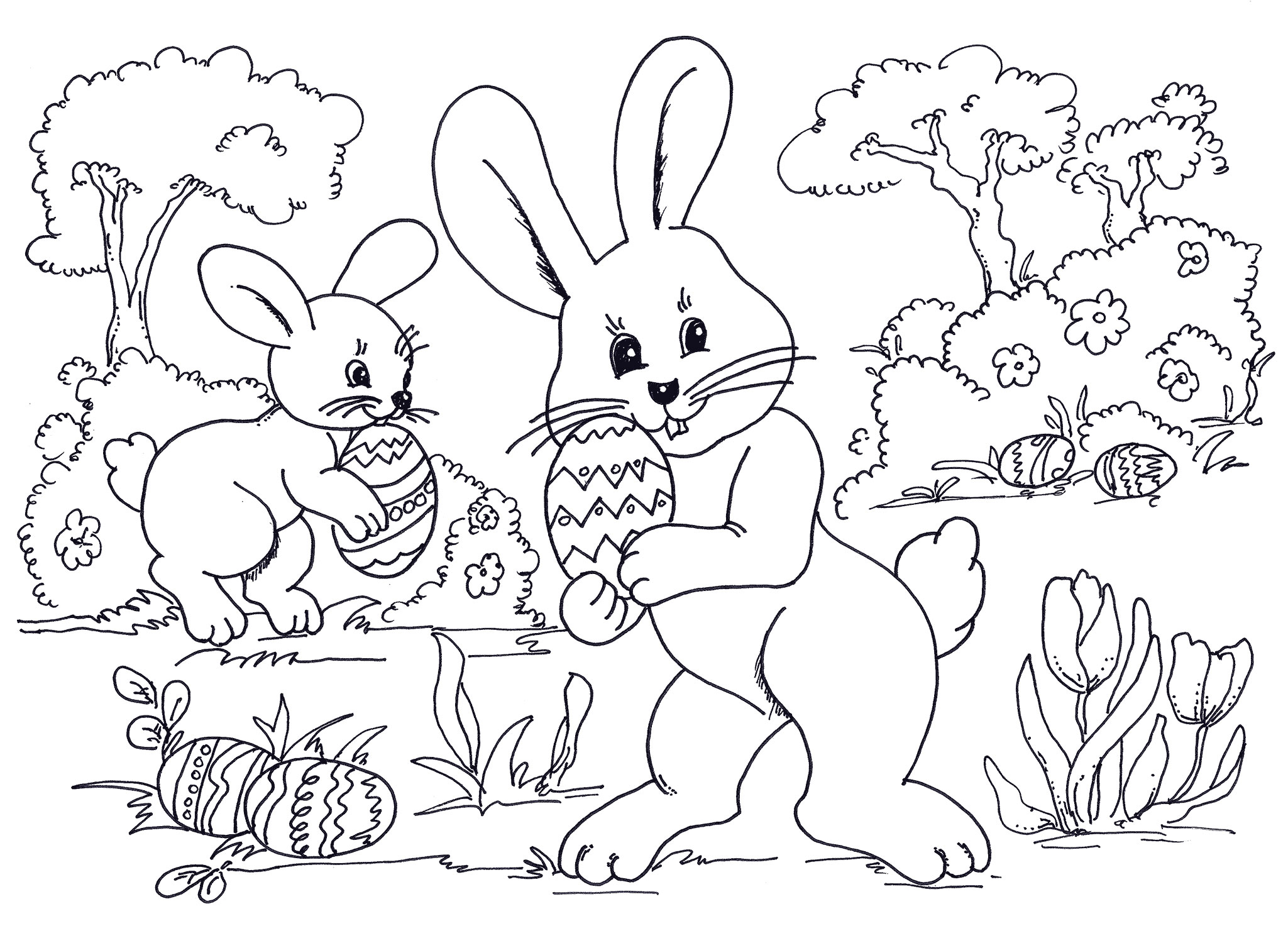 Easter High-Quality Drawing