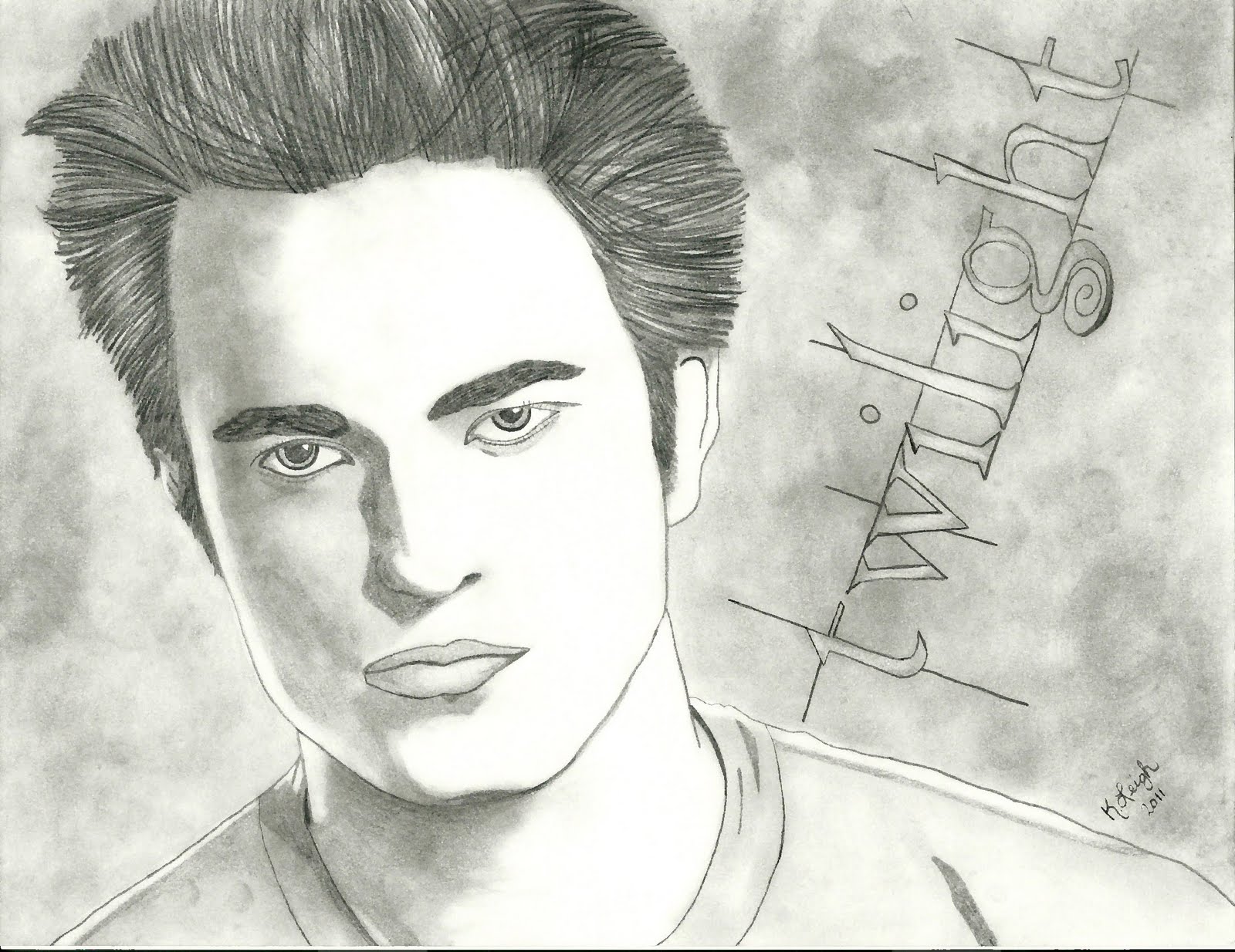 Edward Cullen Photo Drawing