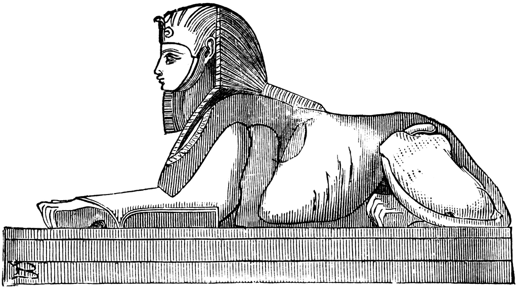 Egyptian Sphinx Best Drawing