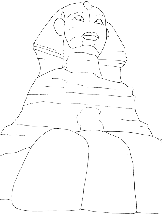 Egyptian Sphinx Picture Drawing