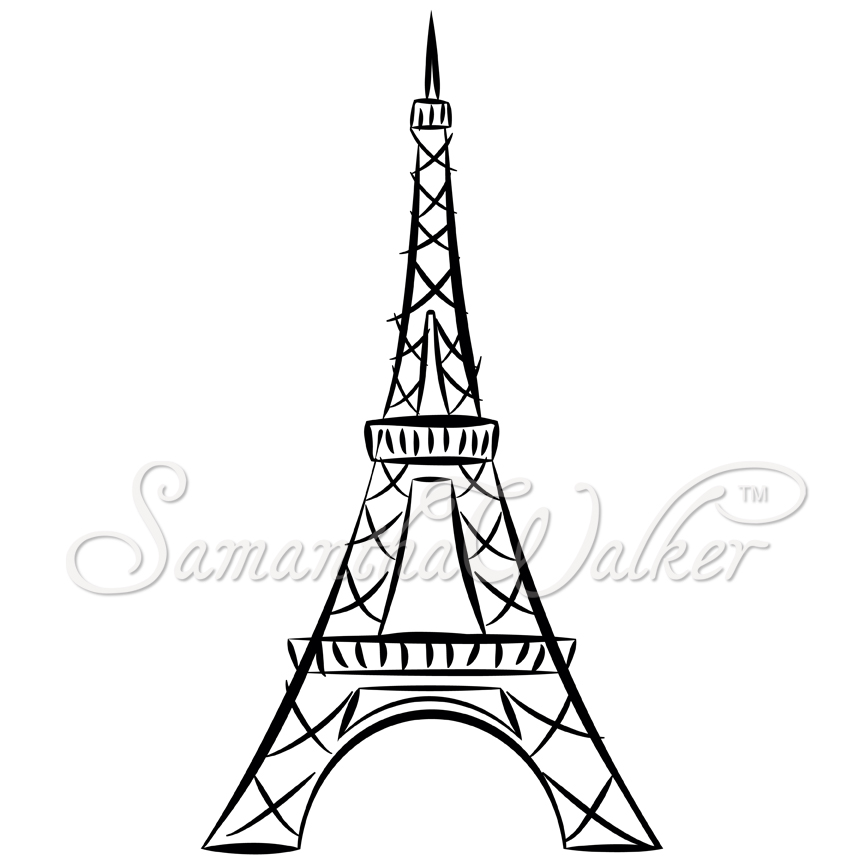 Eiffel Tower Drawing Pic