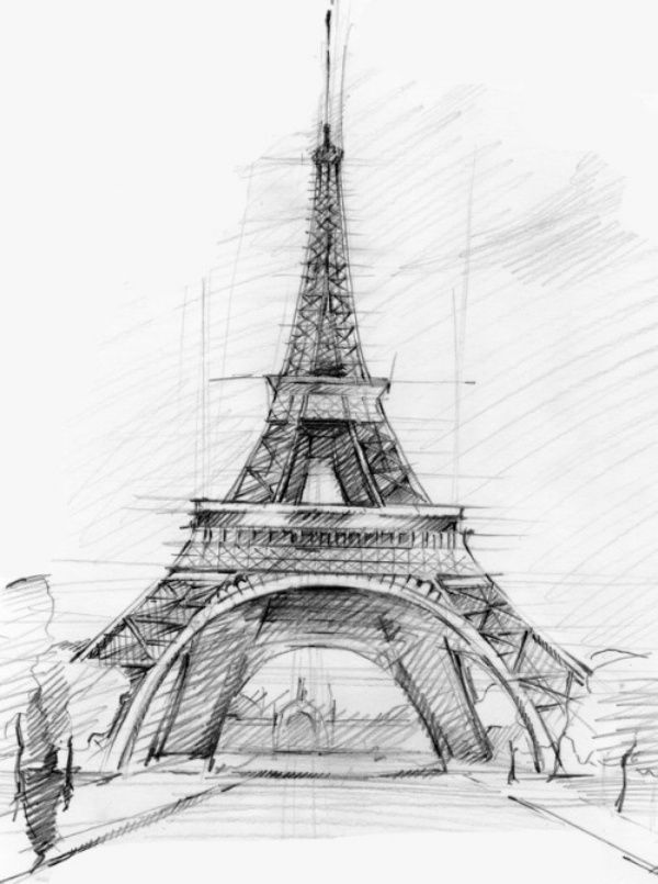 Eiffel Tower Image Drawing
