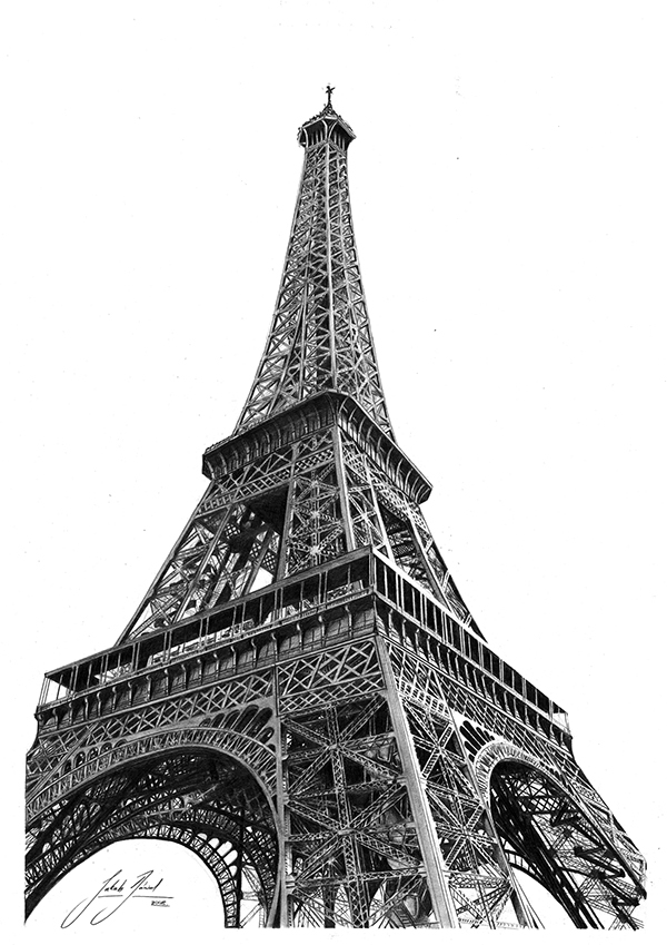 Eiffel Tower Pic Drawing