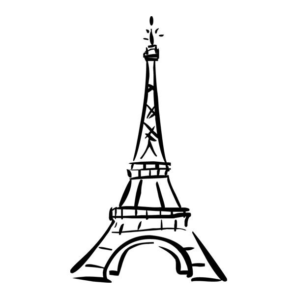 Eiffel Tower Realistic Drawing