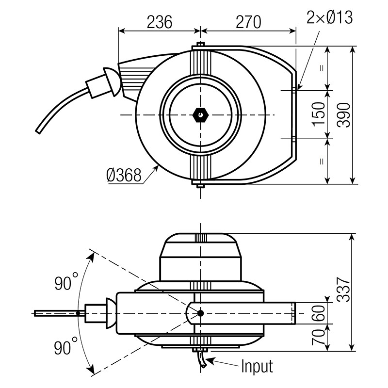 Electric Cable Roll Image Drawing